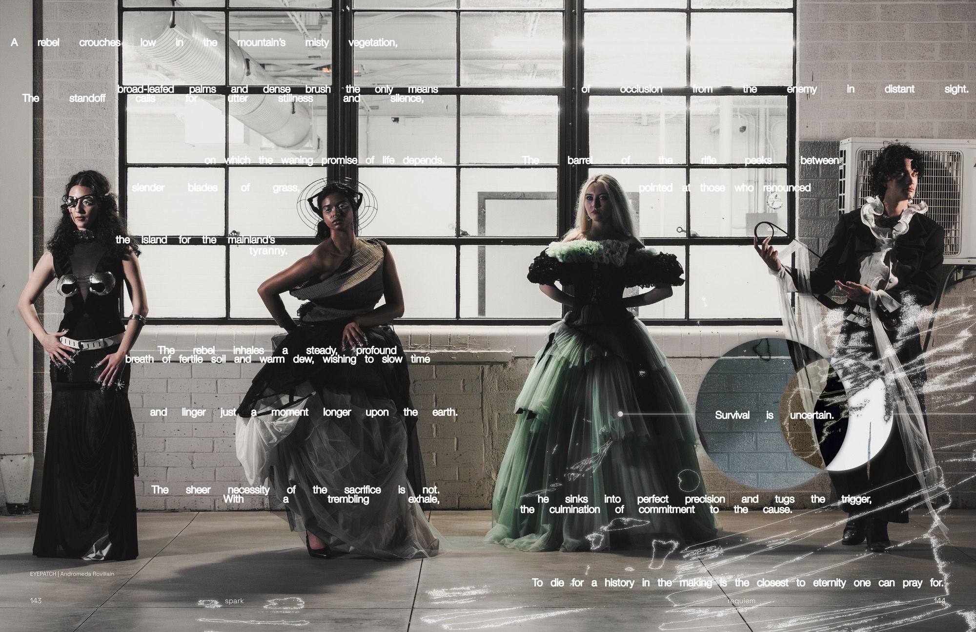 Requiem — SPARK Magazine Issue No. 26 editorial spread